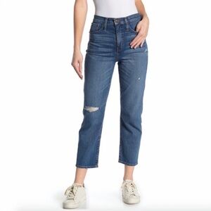 Madewell Distressed Classic Straight Jeans